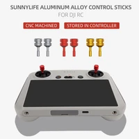 2pcs joystick aluminum alloy thumb rocker replace controller sticks compatible for dji mini3 pro rc with screen remote control