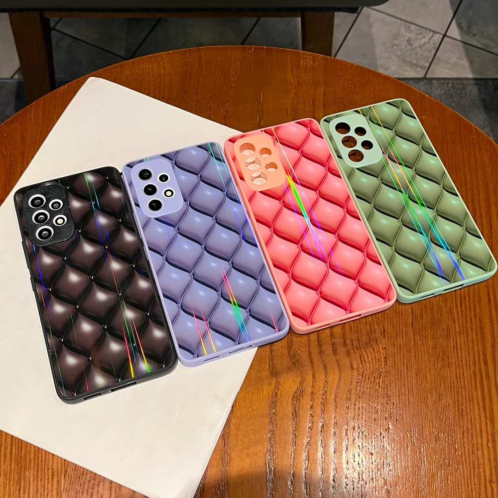 

Блестящий чехол для телефона с ромбовидным узором для Xiaomi Redmi 10C 9C 10A Note 11 10 9 Pro POCO X3 NFC C31, чехлы, Жесткий Чехол, мягкая рамка для женщин