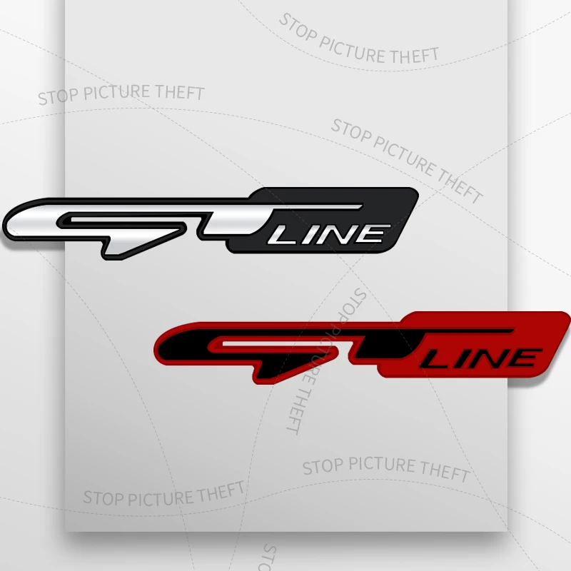 1 шт. 3D металлический логотип GT Line решетка эмблема значок автомобиля задний хвост