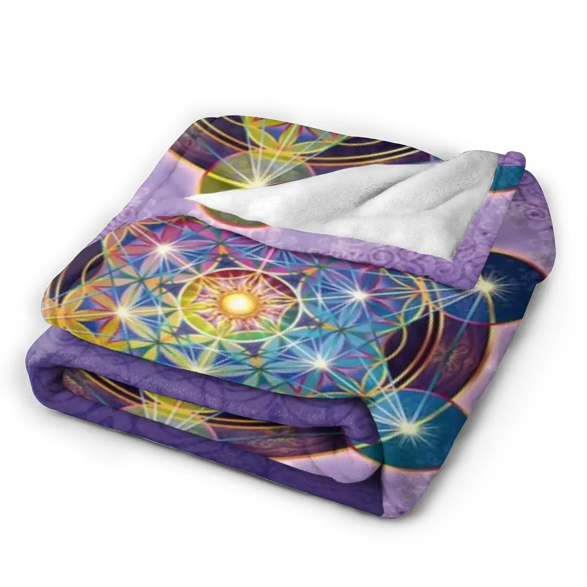 Сверхмягкое Флисовое одеяло Metatron S Cube Merkabah