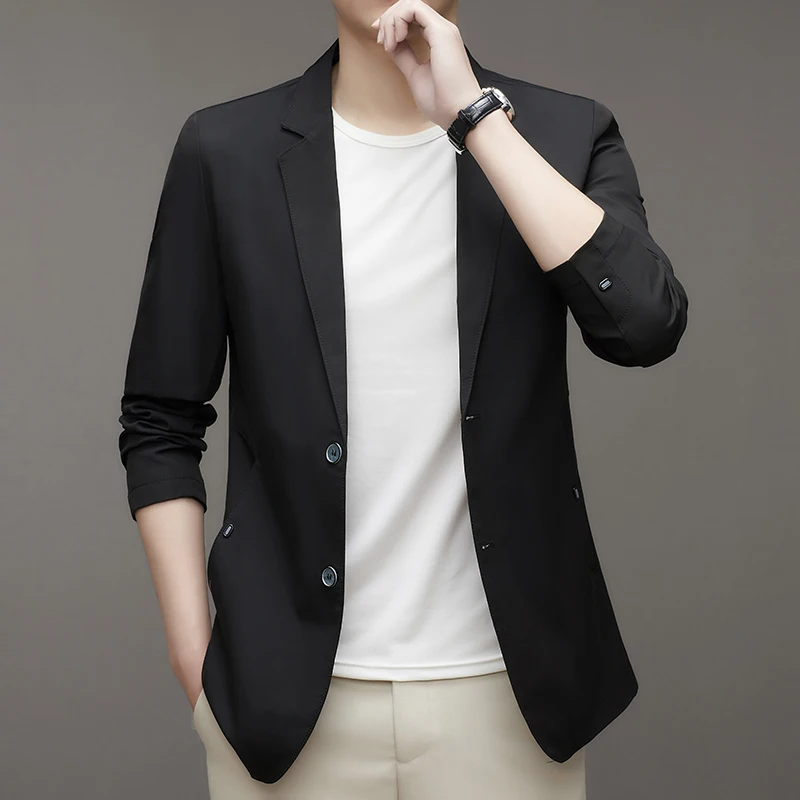 

2023 new style of your fashion everything trendy handsome boutique business party British casual slim suit youth coat