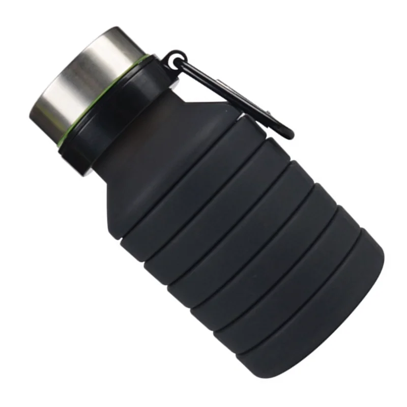 

Foldable water bottle silicone foldable water bottle travel gym leak proof sports water bottle