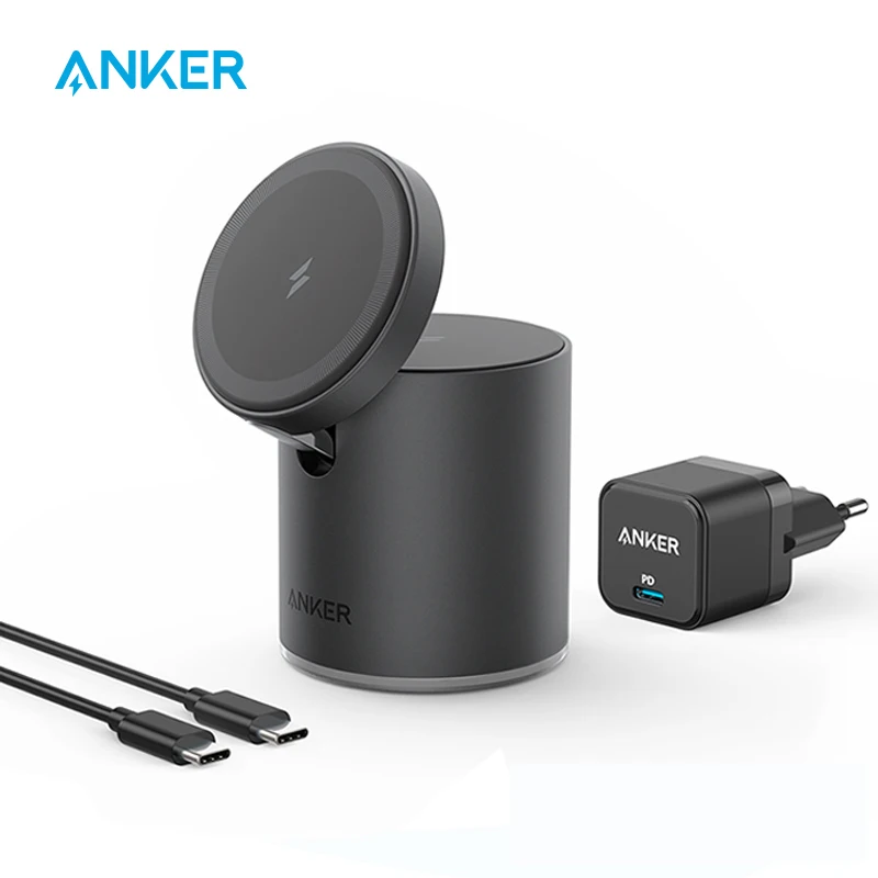 anker 623 magnetic wireless charger maggo 2 in 1 compatible with magsafe case for iphone 1312 series for airpods pro free global shipping