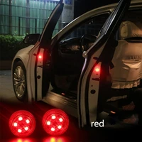 5 led car door open warning flash lights lamps bulb safety magnetic induction strobe waterproof anti collision accessories 2pcs