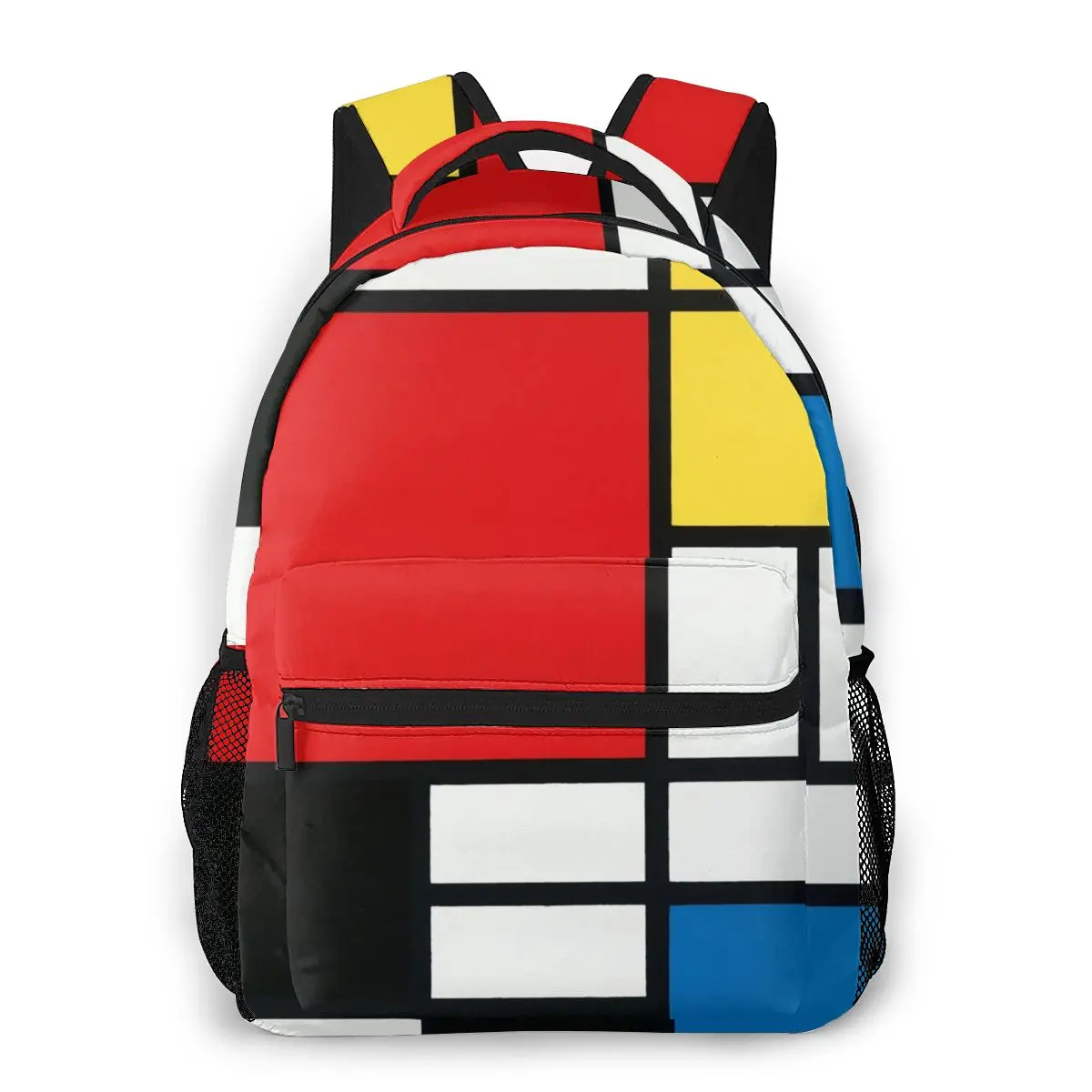 

Piet Mondrian Backpack School Bags Casual for Teenager Girls Shoulder Bag Travel Bags
