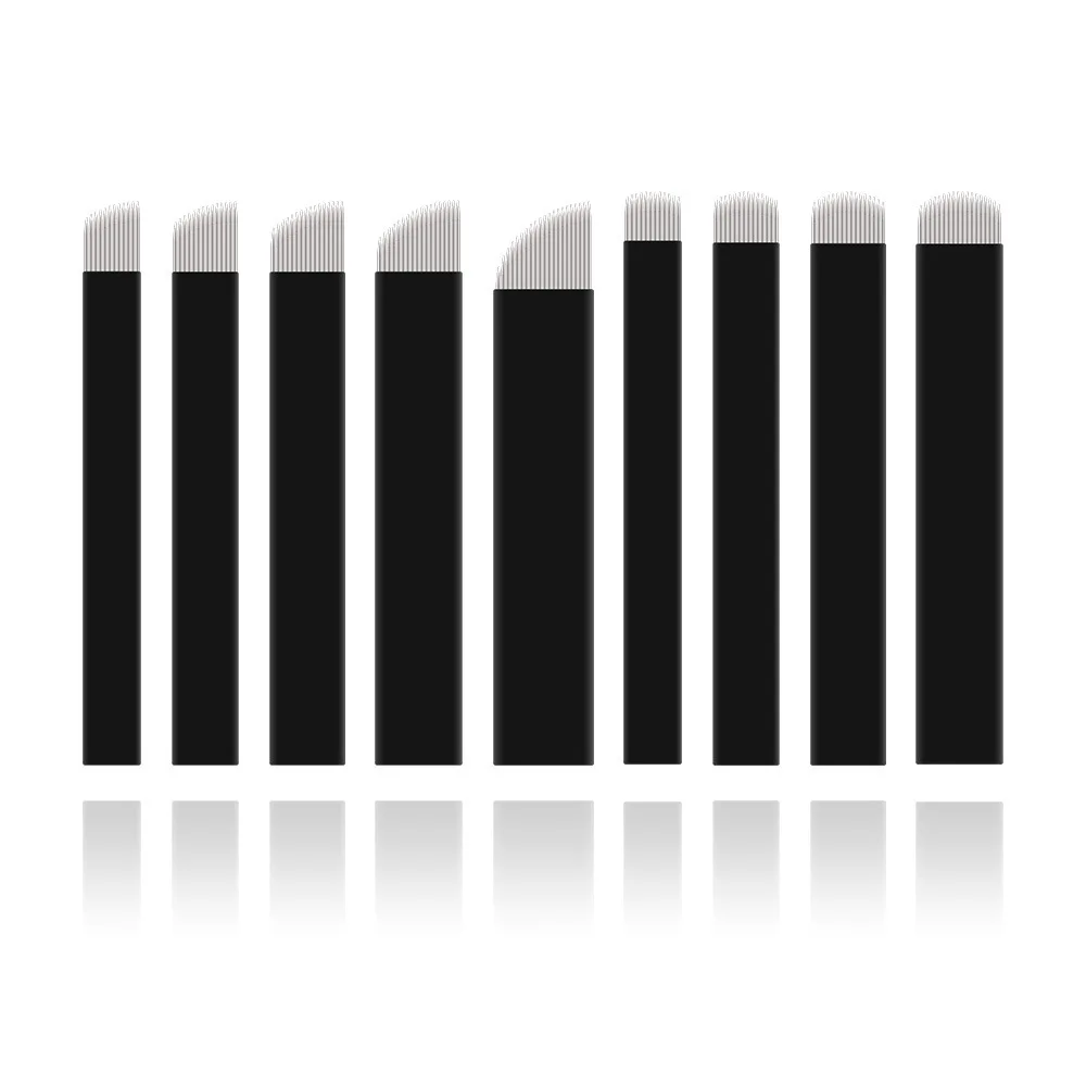 50 шт. иглы для микроблейдинга 0 18 мм лезвия Tebori татуировки перманентного макияжа 7