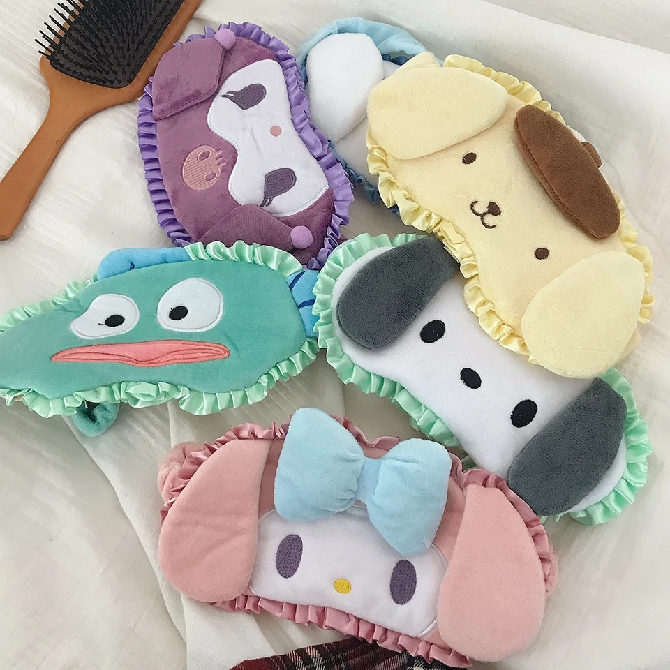 Повязка на глаза Sanrio в японском стиле мультяшная нашивка с воланом для глаз сна