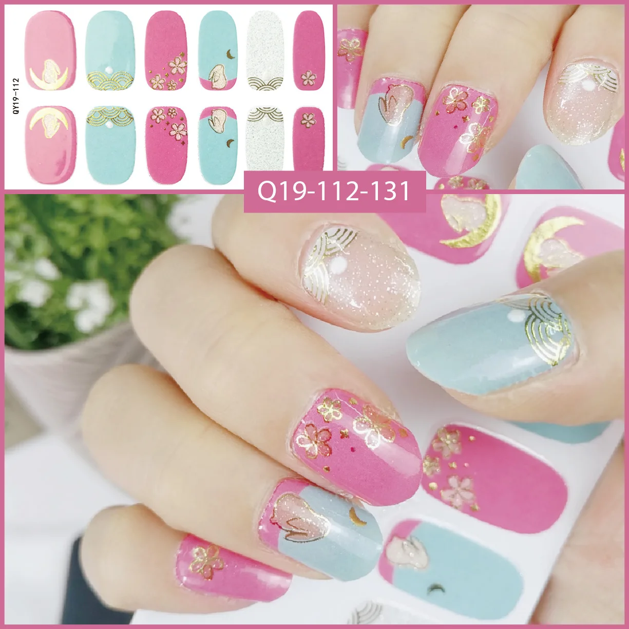 Classic Chinese Style Nail Care Stickers Cute Sexy Cool Women All Pasted Self-adhesive Finished Polish Film Sticker - купить по