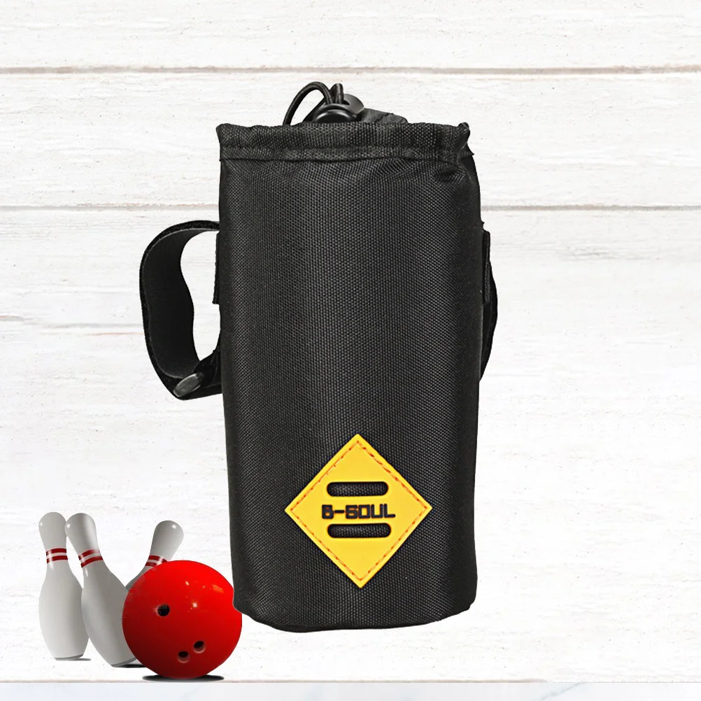 

Drawstring Bike Bottle Storage Convenient Bottle Bag for Hiking Outdoor (Black)