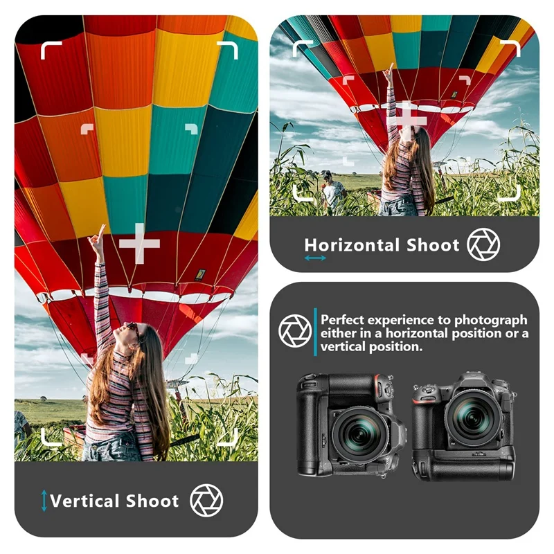 Вертикальный держатель батарейного отсека для зеркальной фотокамеры Nikon D500 с