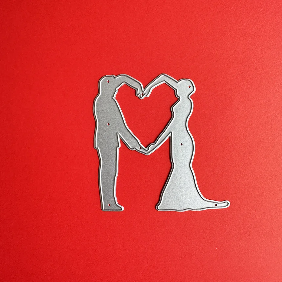 Свадебное сердце с узором для скрапбукинга вырубные штампы распродажа на складе