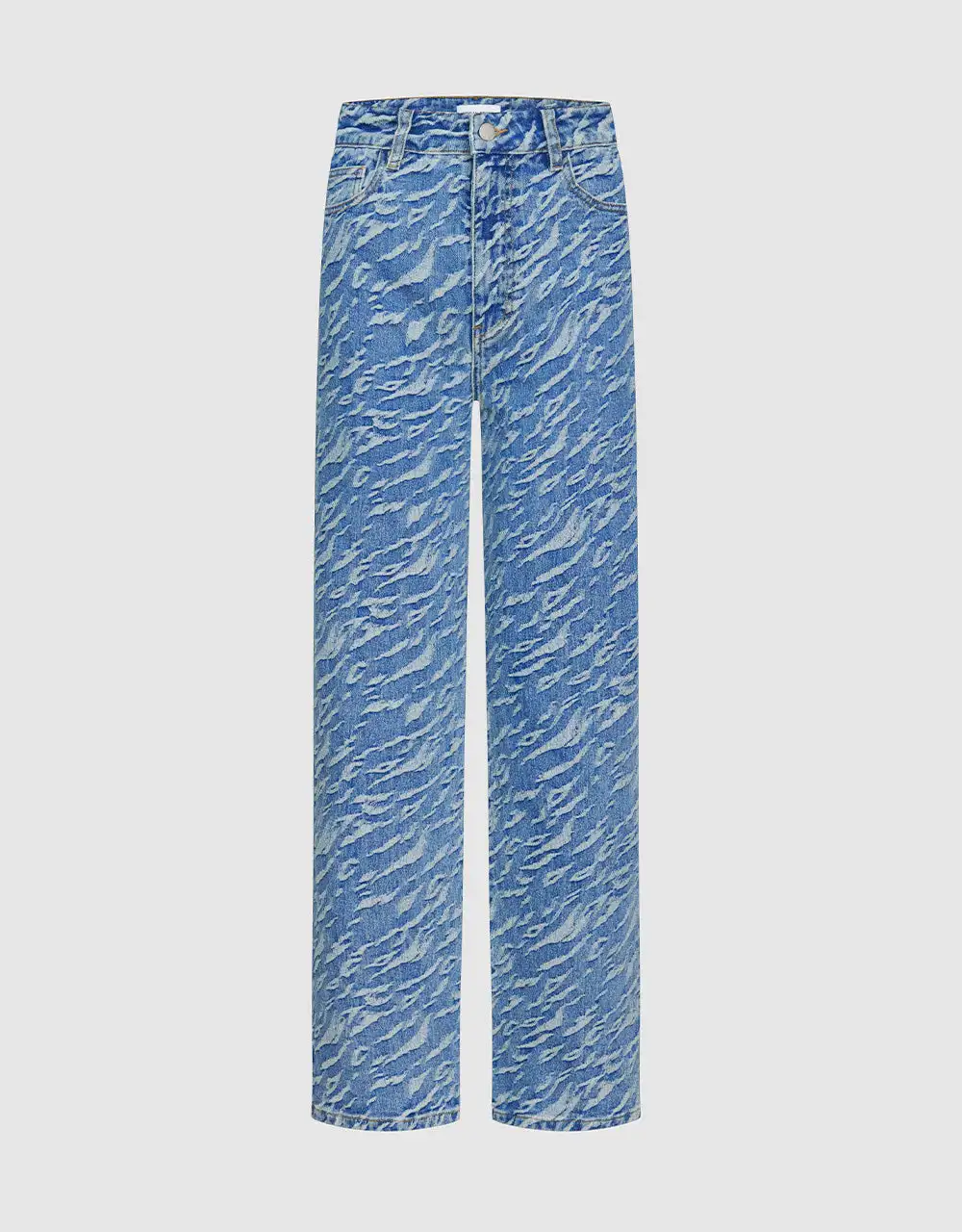

Printed Flare Jeans