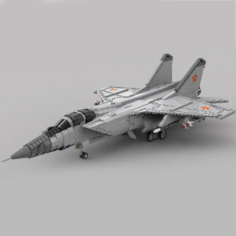 Модель современного истребителя МиГ-31 в масштабе 1:35, конструктор MOC, военная техника, модульная технология, сборная модель, детские игрушки, подарки, праздничные товары (art.: 3920db2ce210c) - 3920db2ce210c