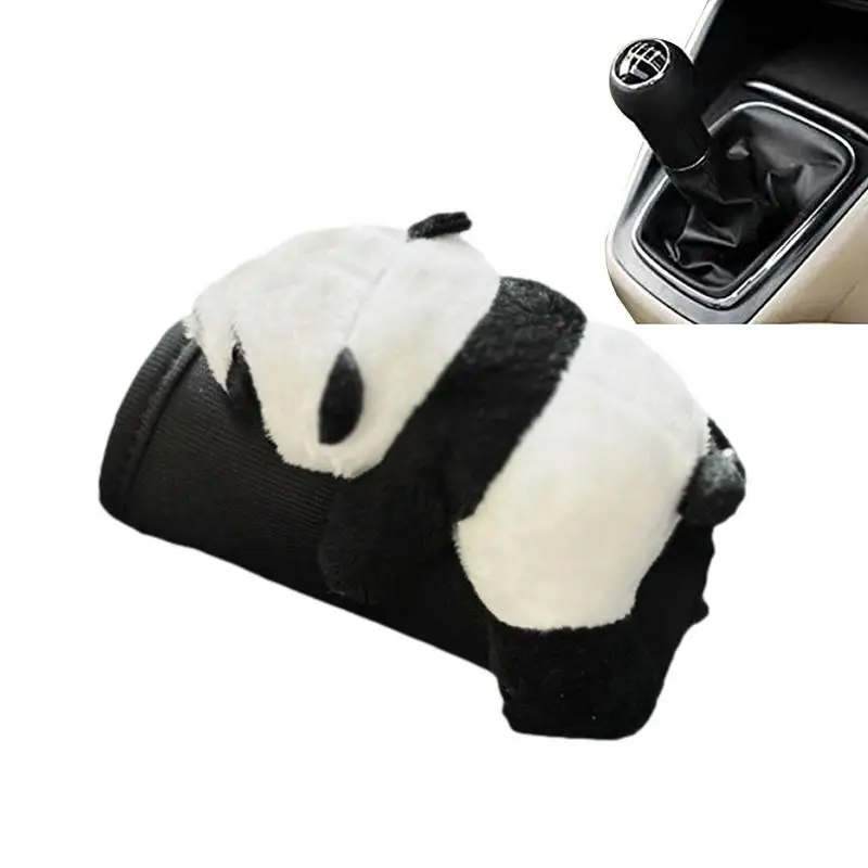 

Panda Shaped Gear Shift Knob Cover Anti Slip Car Shifter Protector Enfold Decorative Grip Handle Covers Automobile Accessories