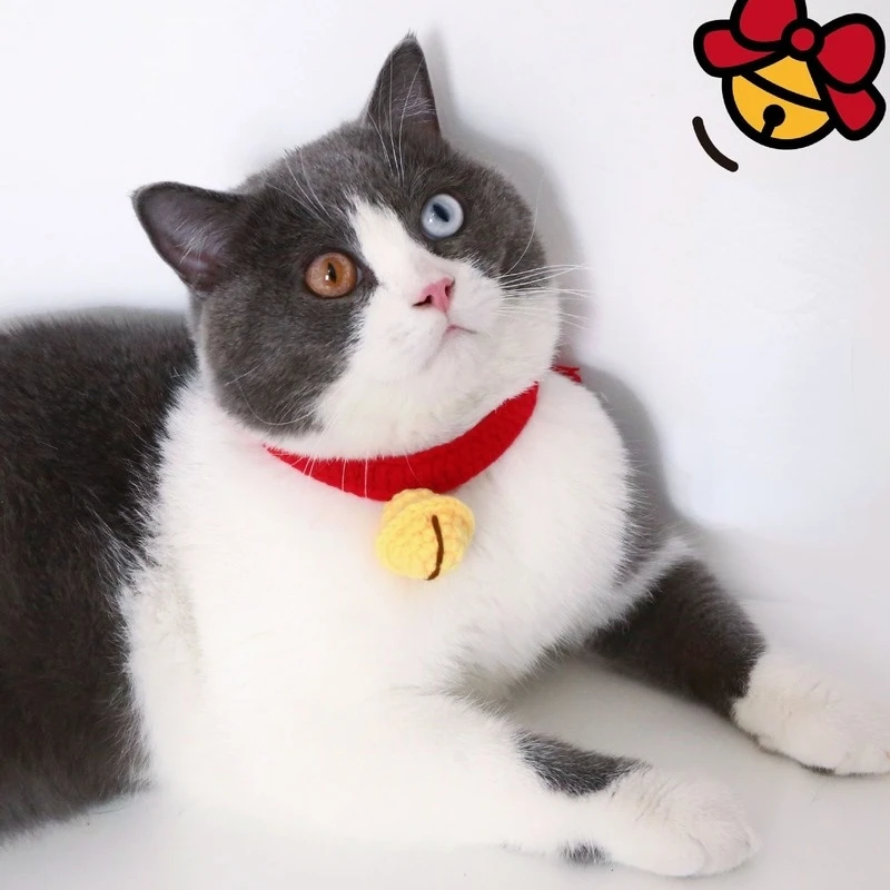 

1 Pack Pet Fashion Knit Collars Adjustable Collars Pet Soft Collars Cat Dog Scarves Pet Accessories Puppy Cat Supplies