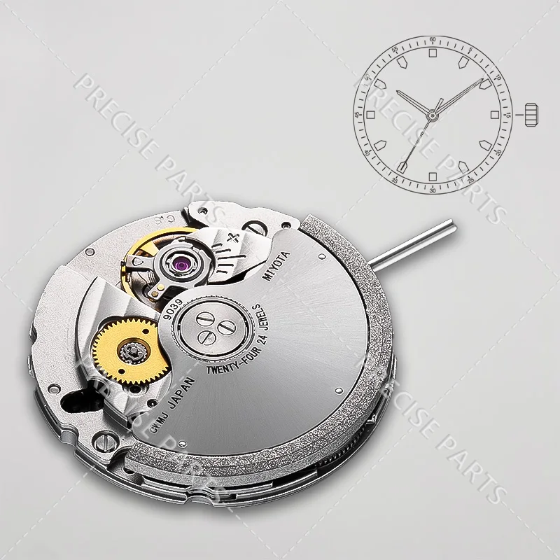 Новый механизм для часов 9039 запасная часть намоточная планка 42 часа запас хода