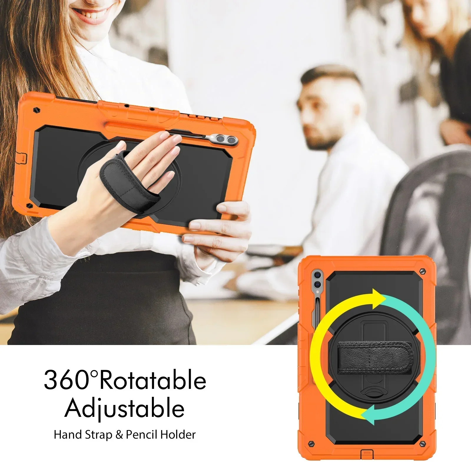 Чехол для Samsung Galaxy Tab S8 S9 S10 Ultra 2024 X920 X926 X910 X916 X900 X906 14 6 дюйма с защитными экранами и