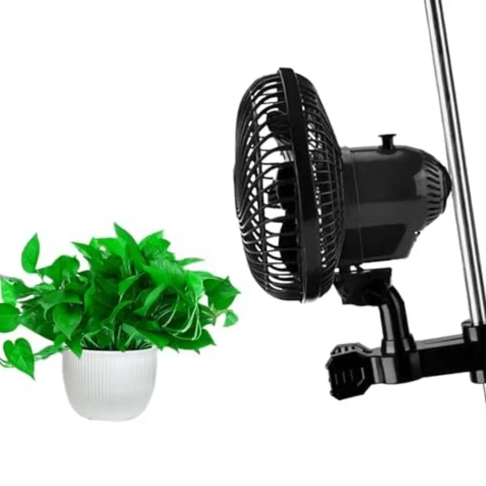 Для прочного осциллирующего вентилятора с зажимом для палатки для выращивания с регулируемой скоростью и широким вертикальным и горизонтальным вращением (art.: 3920d3fbe09e6) - 3920d3fbe09e6