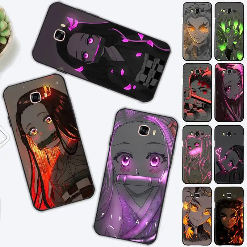 

Anime Demon Slayer Phone Case for Samsung J 2 3 4 5 6 7 8 prime plus 2018 2017 2016 core