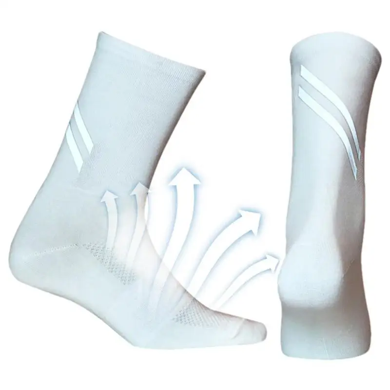 

Высокие светоотражающие носки, эластичные и удобные, высокие светоотражающие спортивные носки, 3D дышащие спортивные носки унисекс для путе...