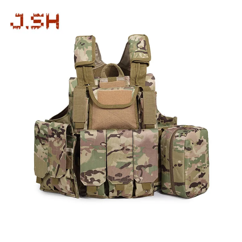 

Тактический жилет Junsheng Wolf Warrior 2 с тем же привидением для улицы, набор из восьми частей камуфляжного жилета, как тренировочная Униформа Cs Fiel