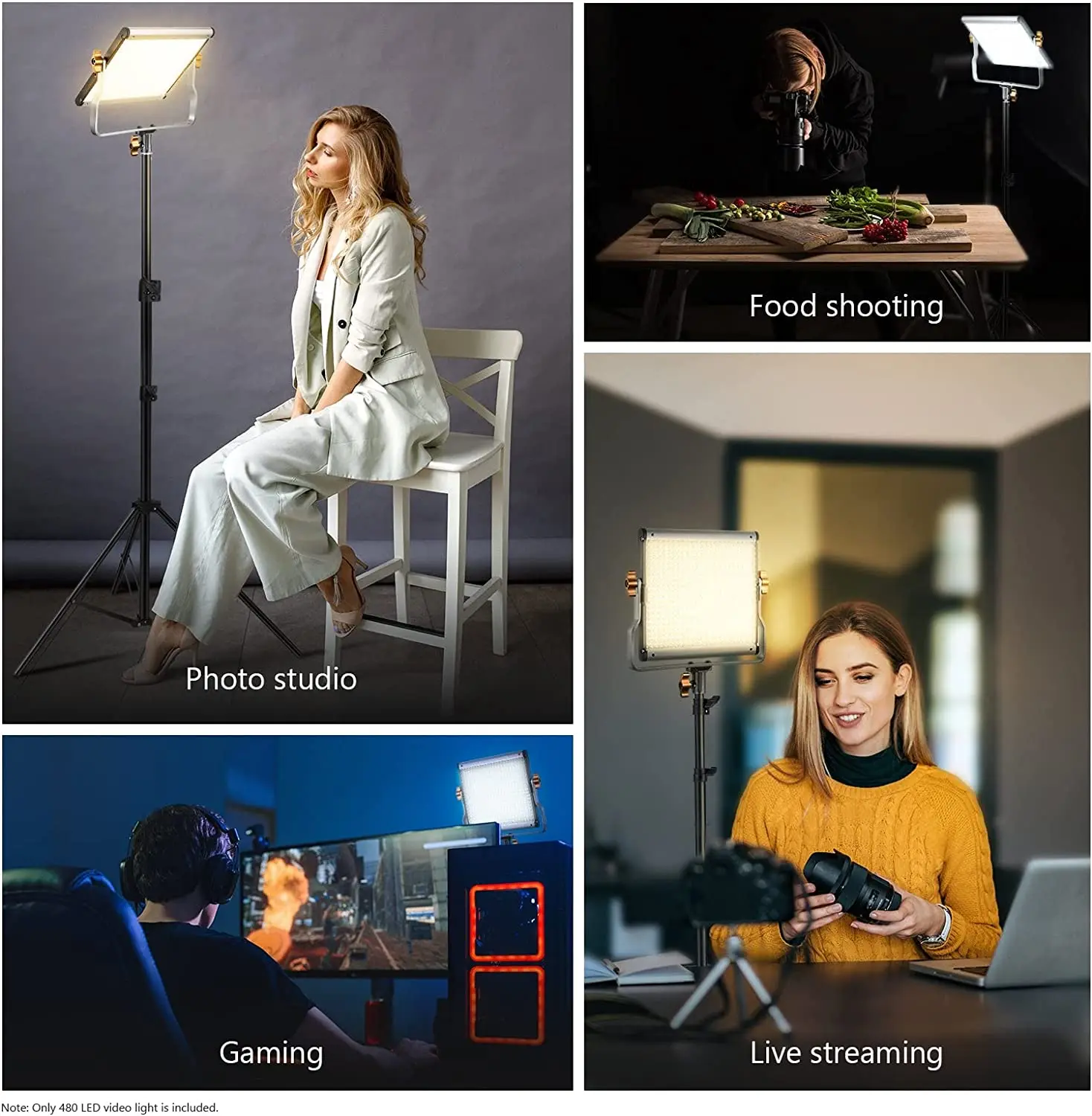 Neewer двухцветная осветительная лампа с регулируемой яркостью и U-образным