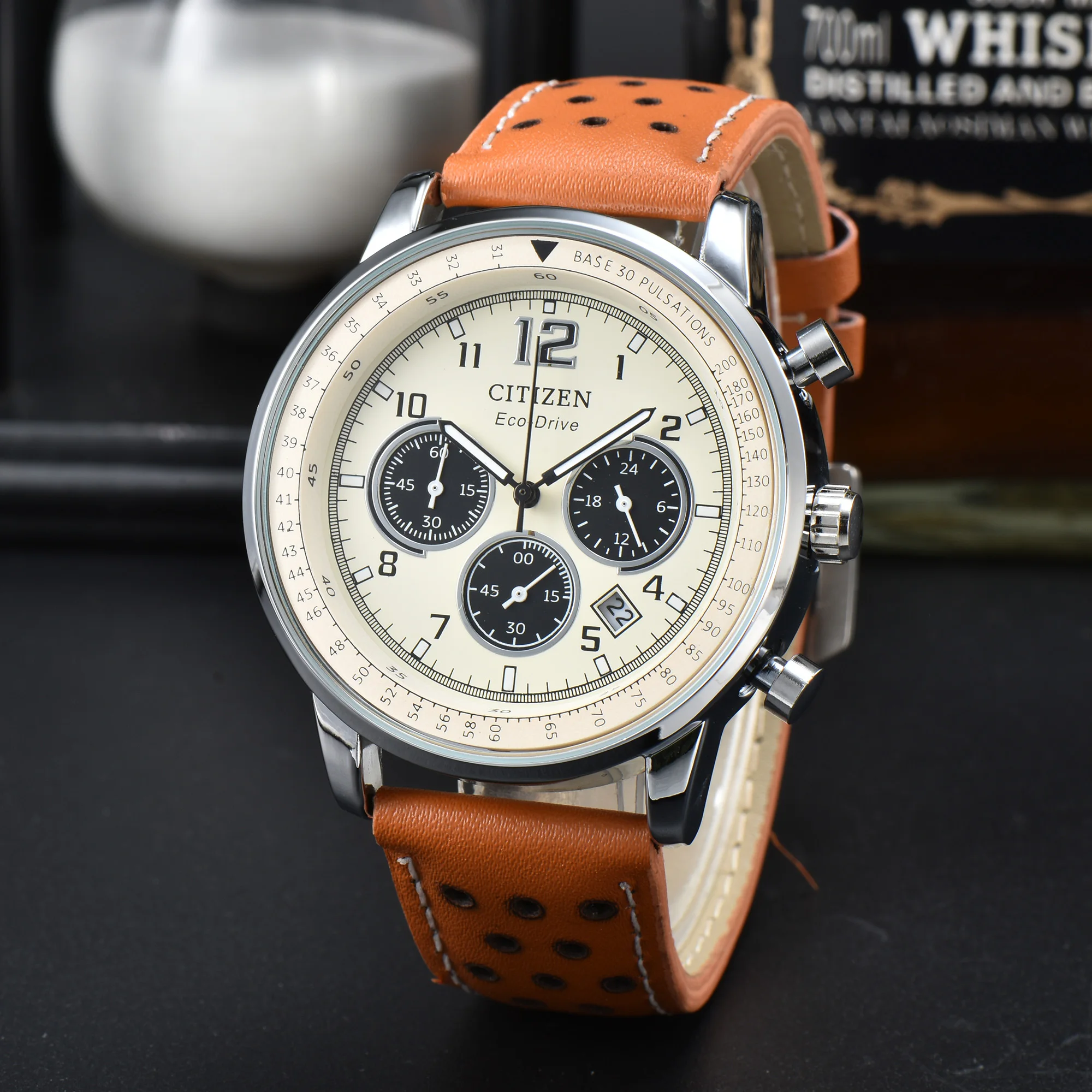 Top Brand High Quality Men's Watch Citizen Full Function Belt Quartz Men's Business AAA Watch