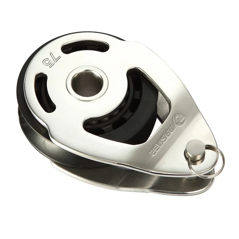 

Boat Yacht Sailboat Dinghy 75mm 2 15/16 Inch Stainless Steel Mast Block Small Boat Block Master SSC-7509F