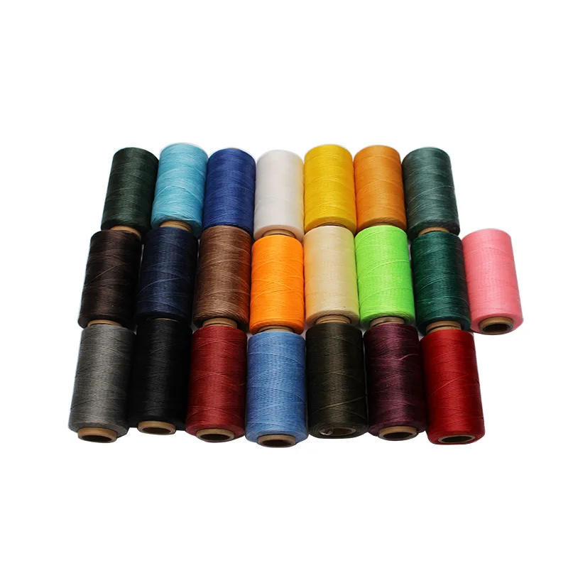 

260m 150D 1mm Beading String Polyester Flat Waxed Thread Stitching Cord Leather Sewing Beading String For Handmade DIY