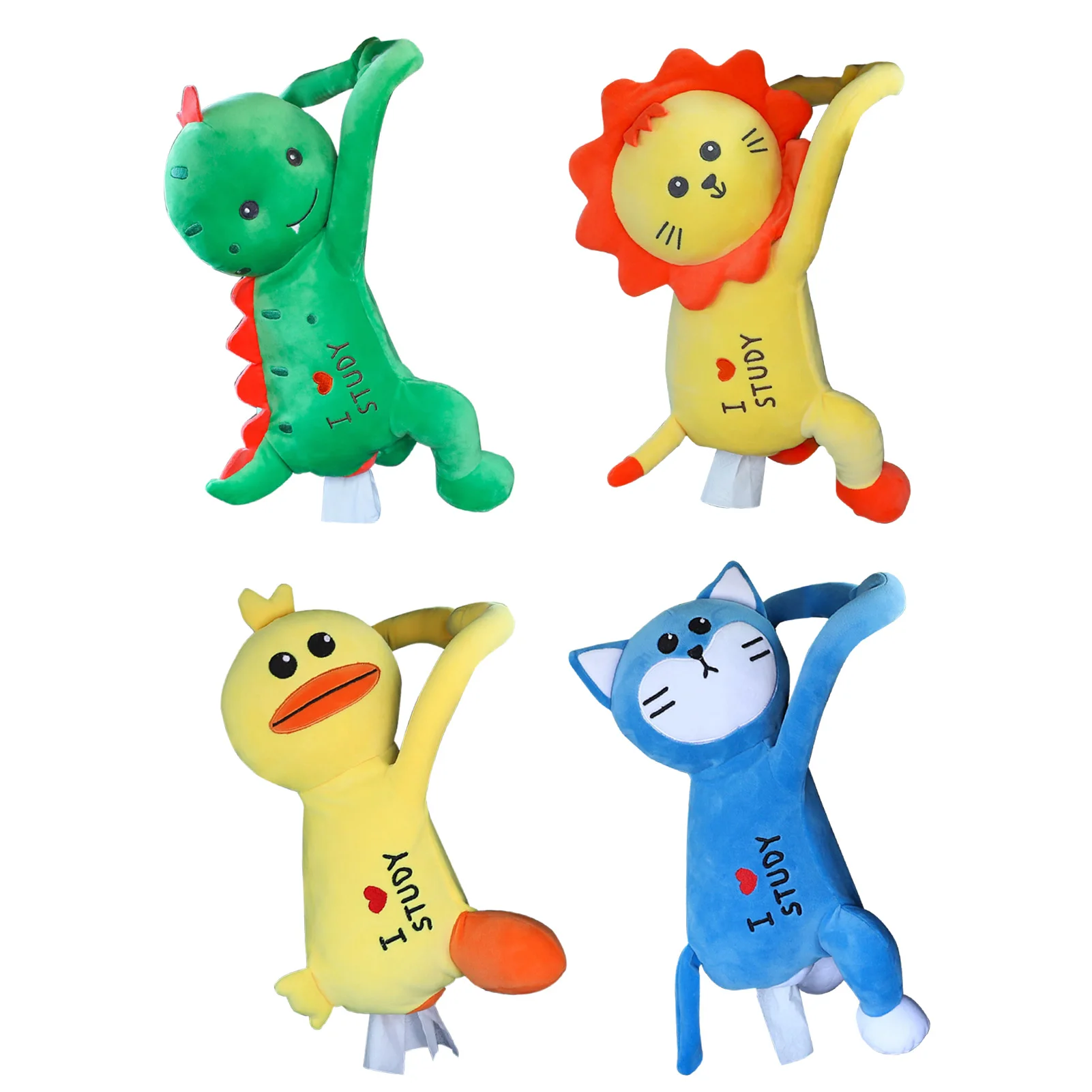 

Милая мультяшная автомобильная коробка для салфеток, креативная Милая фотобумага с животными, держатель для автомобильного подлокотника, ...