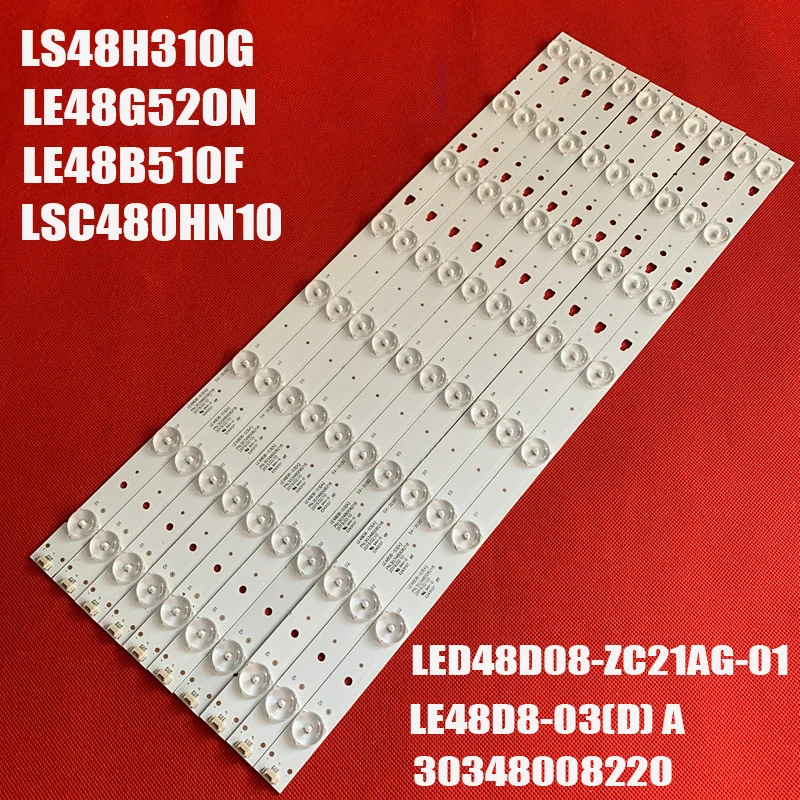 

LED backlight strip for Haier 48C6 LS48H310G LE48G520N LED48D08-ZC21AG-01 LE48D8-03(D) A 30348008220 LE48B510F LSC480HN10 48UF25