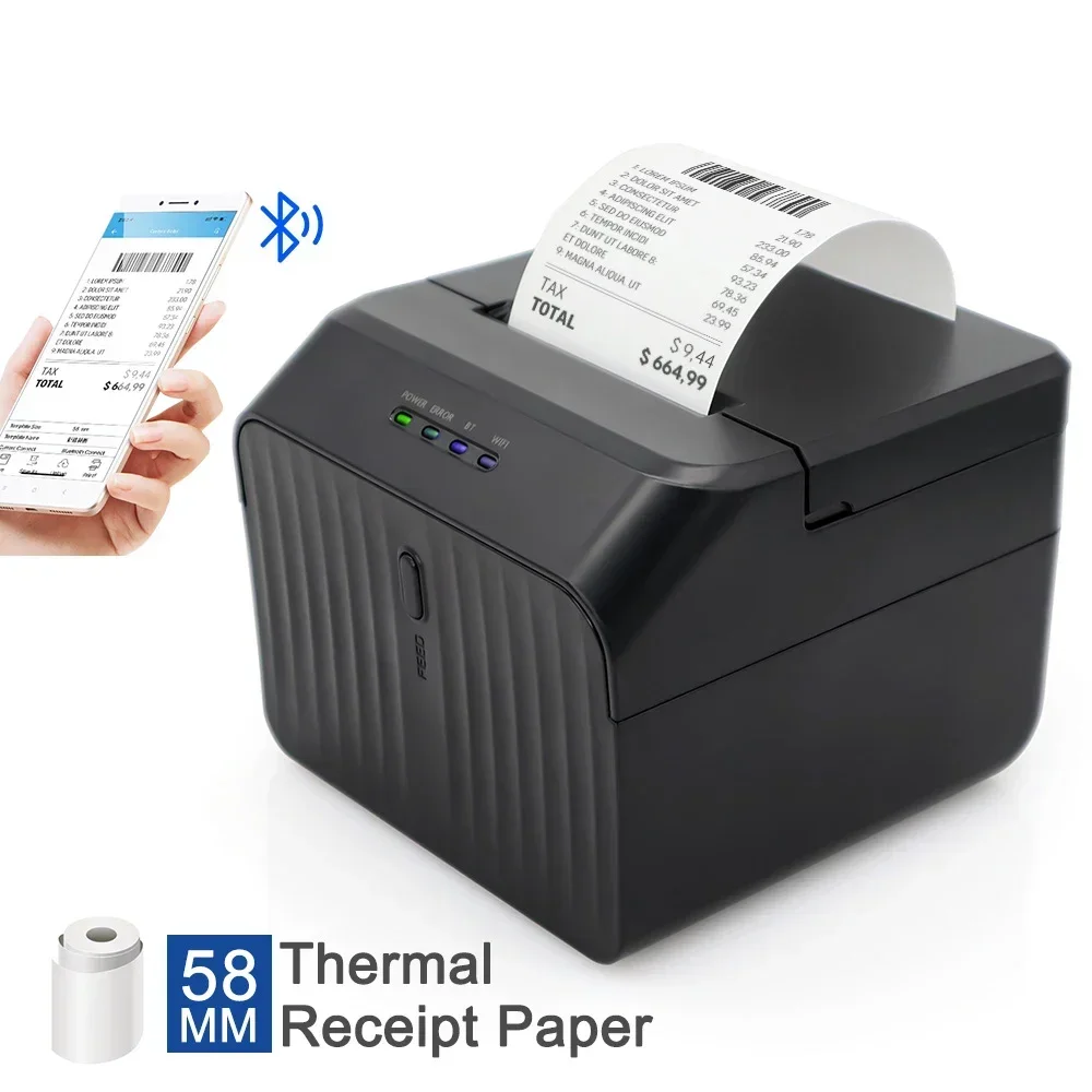 GlowMart Высокое качество 58 мм USB POS термопринтер штрих-кода Mini Impresora Portatil