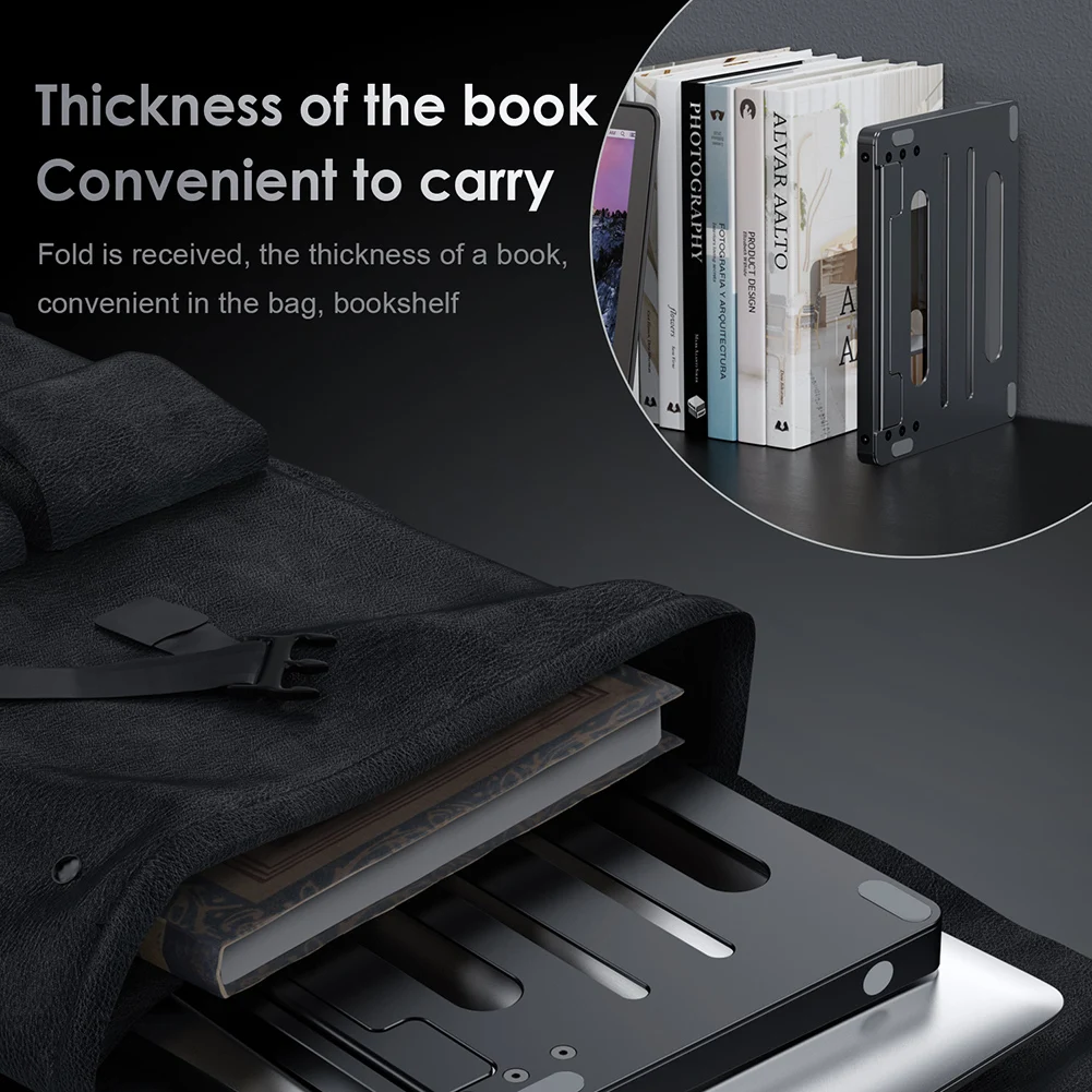 

Многофункциональная Складная подставка для ноутбука, Портативная подставка для ноутбука из алюминиевого сплава, аксессуары для регулиров...