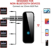 bluetooth 5 0 receiver for carnoise cancelling bluetooth aux adapter3 5mm jack aux reciever 2 in 1 wireless transmittersuita