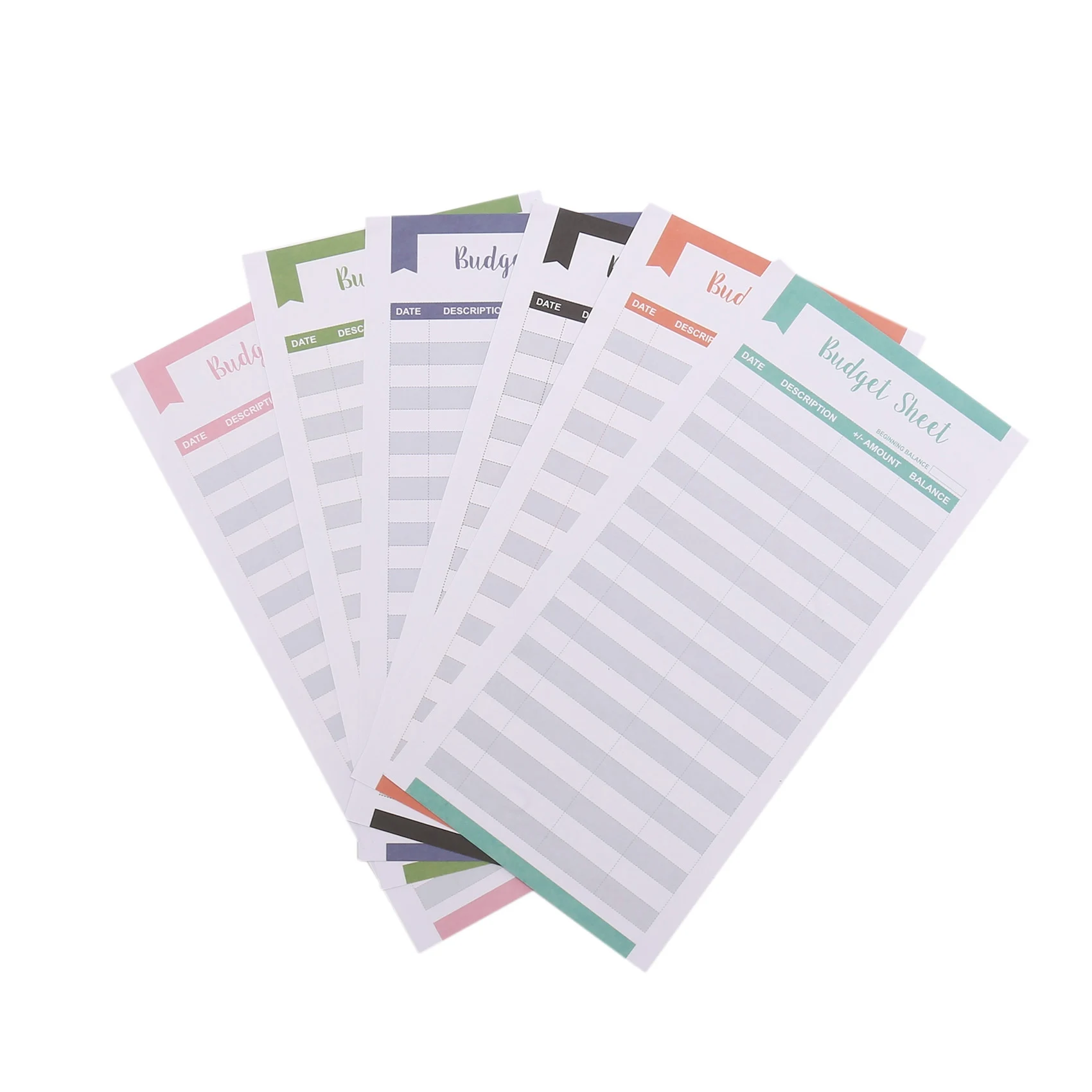 

60 Pieces Expense Tracker Sheets Budget Trackers Paper Fit Budget Envelopes Banknote Envelope Budget for Personal