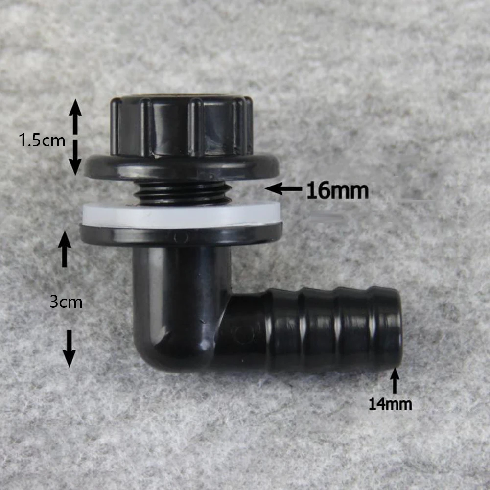 

Elbow Connector Watering Equipment 1PC 3/8\" To 14mm Black High Quality