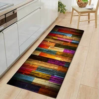 long strip anti slip kitchen mat door mat absorbent carpet imitation wood grain pattern kitchen rug anti slip hallway floor rug