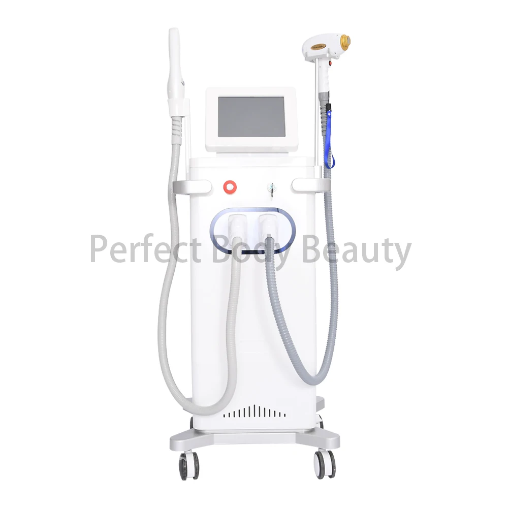 

High Quality 808nm 755nm 1064nm Diode 2 In 1 Diode Lazer Picosecond Tattoo Remover Beauty Machine Ipl Hair Removal Device Laser