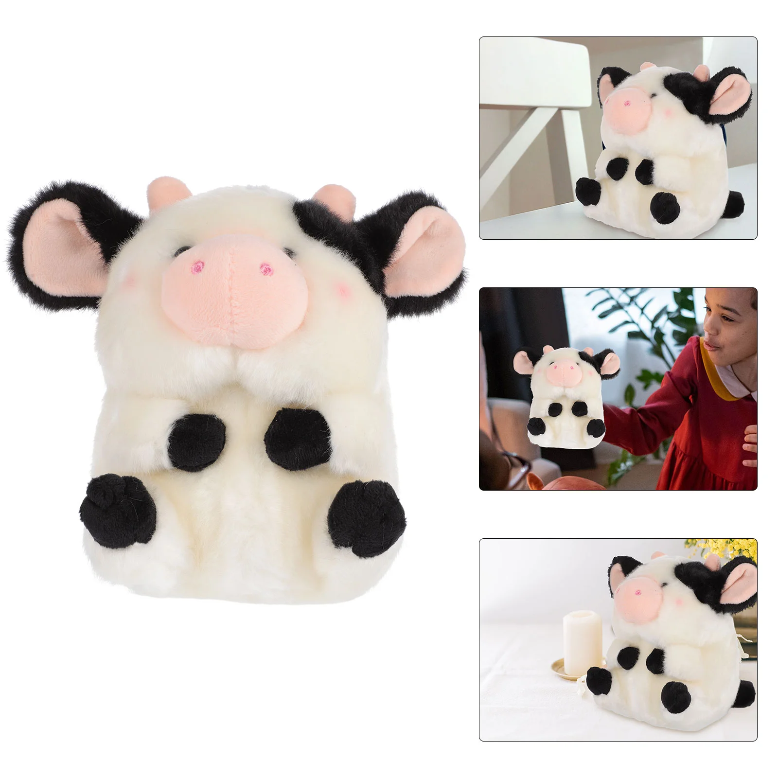 

1pc Plush Cartoon Cow Cuddly Stuffed Animal Children Birthday Gift