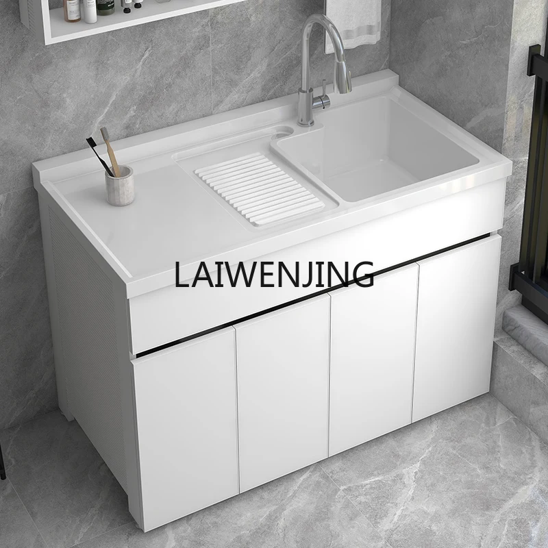 SGF шкаф для белья со встроенной раковиной с натиранием пола