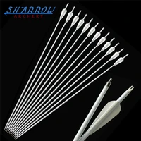 612pcs 32 archery carbon arrows spine 500 target hunting carbon arrow for compound recurve bow hunting shooting accessories