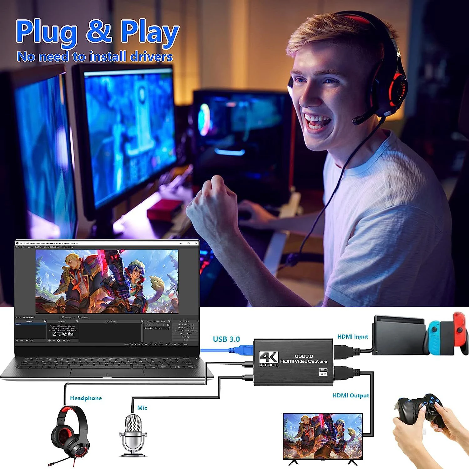 Карта захвата HDMI-совместимый