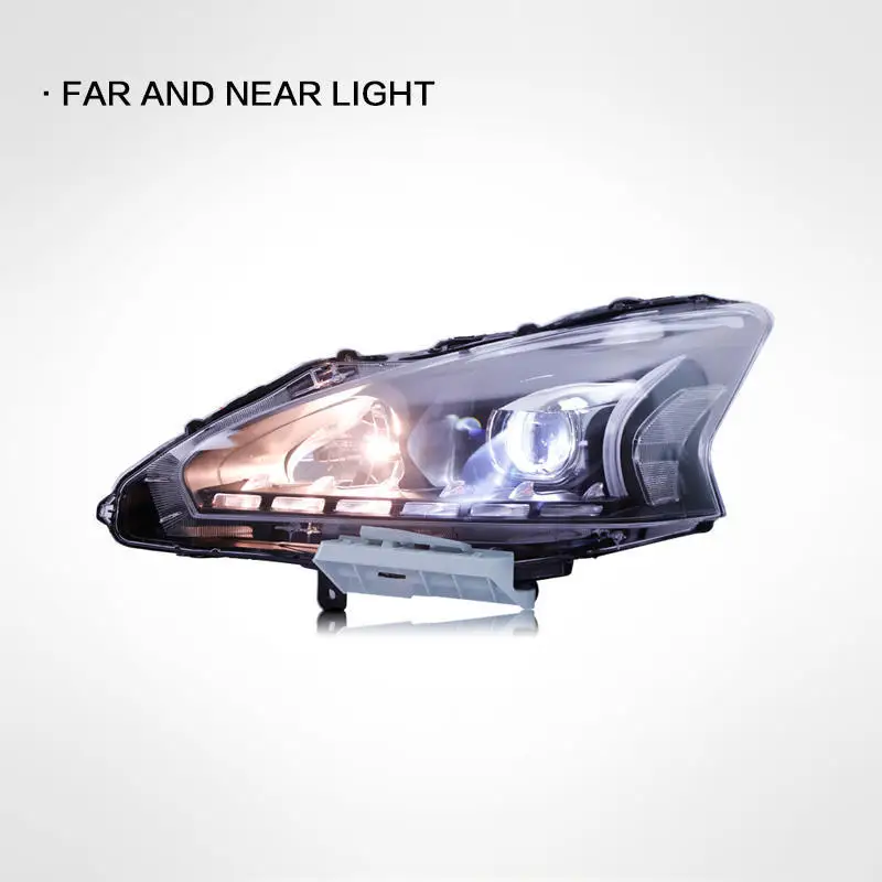 Фото Автомобильные фары в сборе для Nissan Teana, фары 2013 2014 2015, Altima, фара DRL, указатель поворота, проектор, аксессуары для линз №4