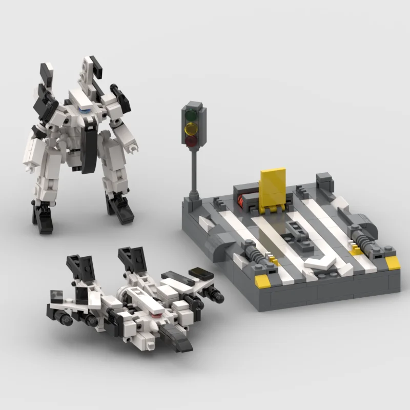 Фото *Mac Robot VF-1 MOC* Космическая война, Avorion, 4PX, Dyson, X4, без человеческого неба, блокирующие кирпичи «сделай сам», совместимые №1