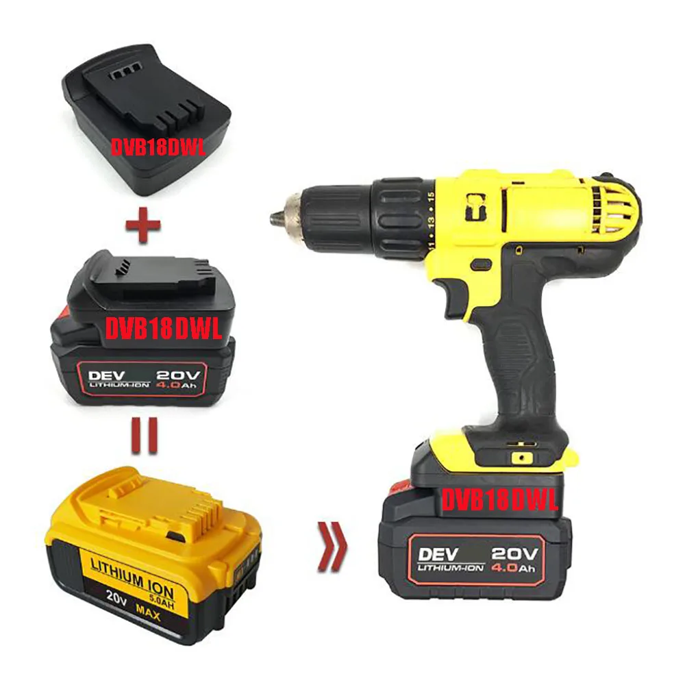 Конвертер адаптера dawupine DVB18DWL используется для литий-ионной батареи Devon 20 в