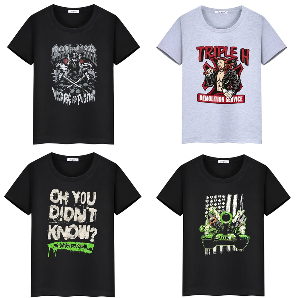 

D-Generation X Triple H T-Shirt HHH New Age Outlaws DX Pro Wrestling Cotton Short Sleeve t shirt