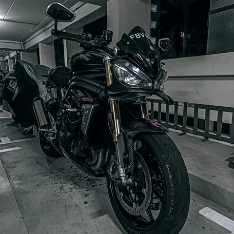 Для Triumph Speed Triple 1200RS 2021-2025 мотоцикла GP WING передний спойлер с клювом, передняя губа, фиксированное крыло, дефлектор прижимной силы