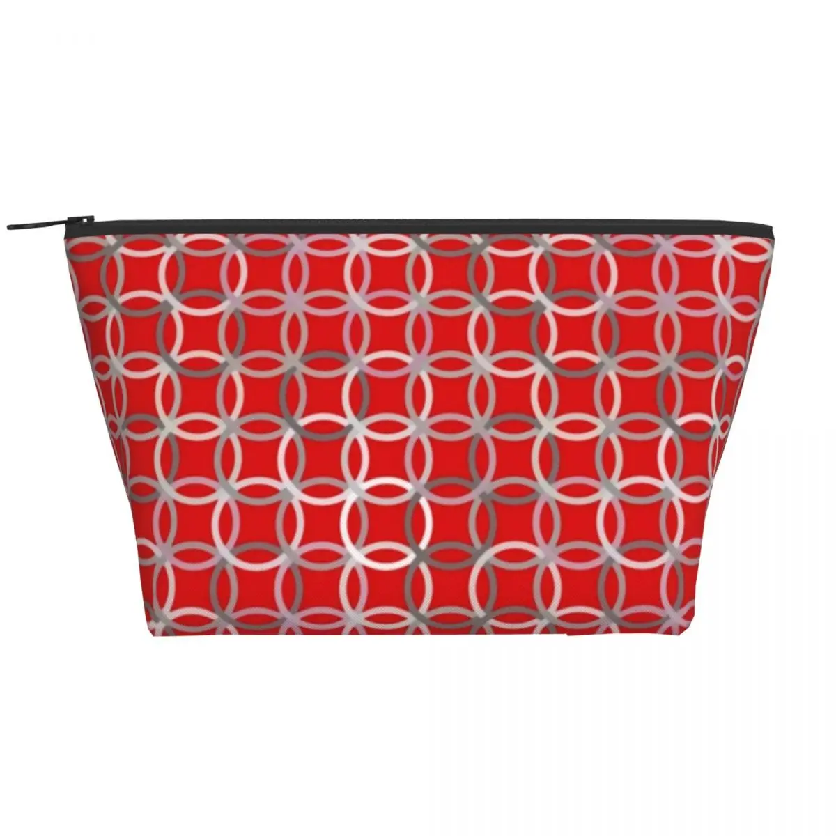 

Mid-Century Circles Zip Storage Organizers Modern Circle Design For Girl Makeup Bag Daily Pack Cosmetic Bags
