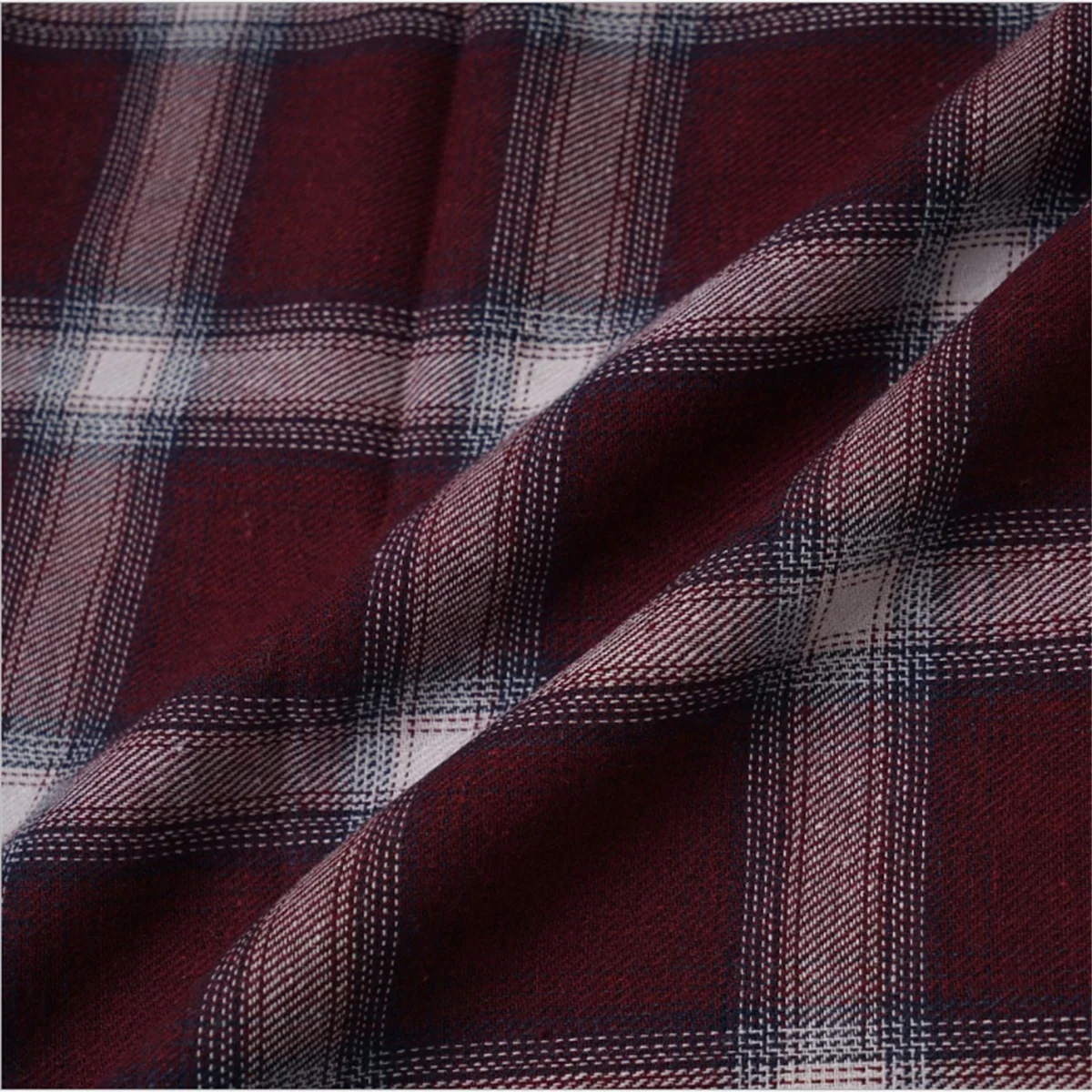 Окрашенная пряжа Клетчатая Шерстяная ткань жаккардовая для осени и зимы юбка JK