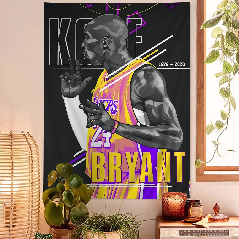 K-Kobe B-Bryant Настенный Гобелен DIY Подвесной Хиппи Стиль Футбольная Звезда Декор